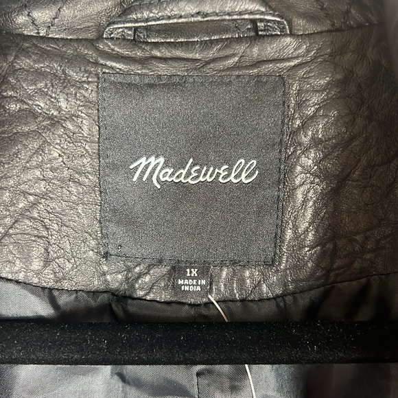 (SOLD) Madewell The Washed Leather Motorcycle Jacket - Picture 7 of 12